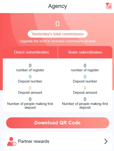 
Receive the commission